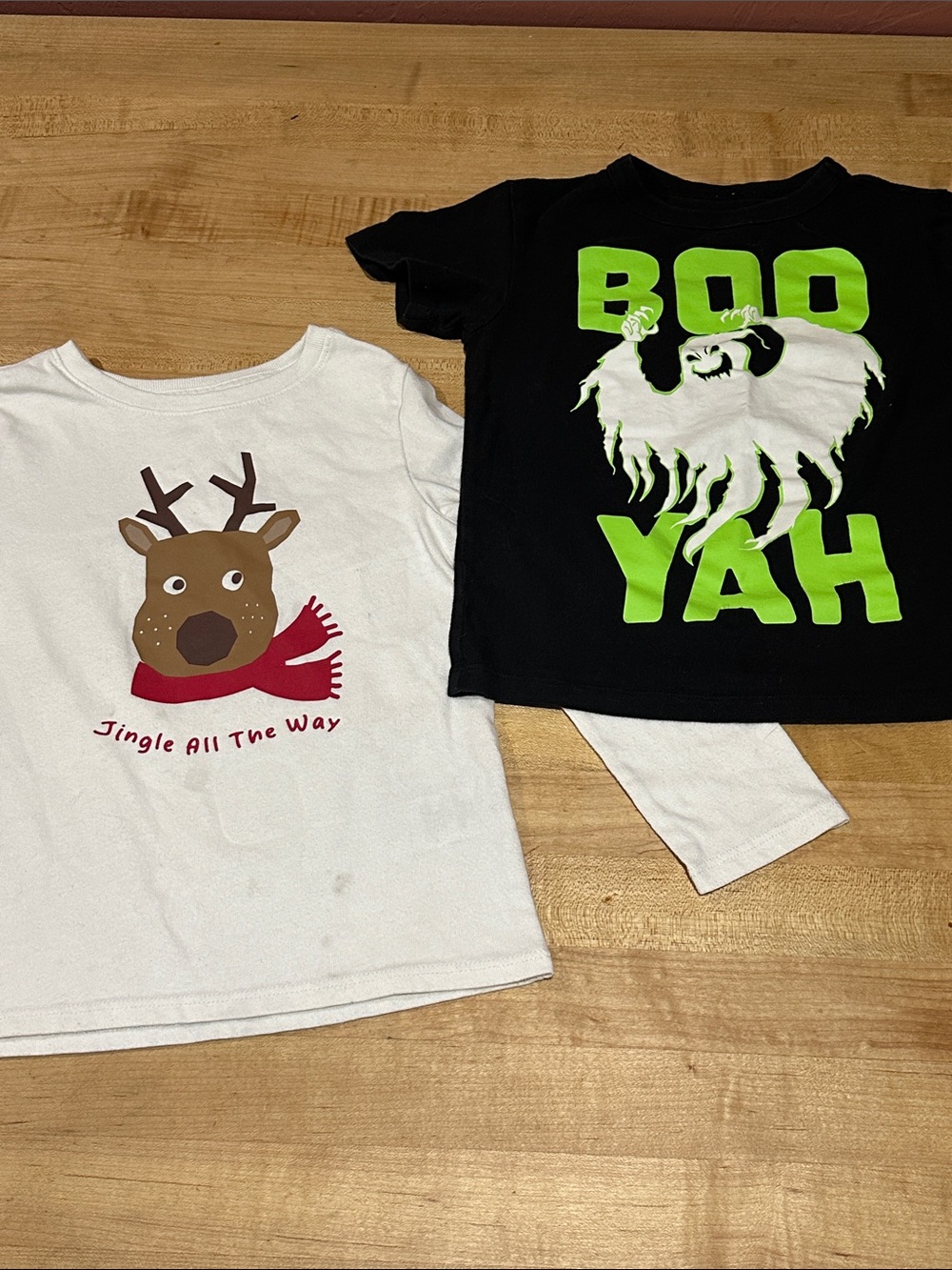 Toddler Shirts Holiday & Halloween Set [reindeer+ghost]